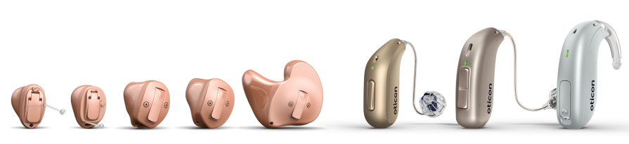 Oticon Hearing Aid Line up